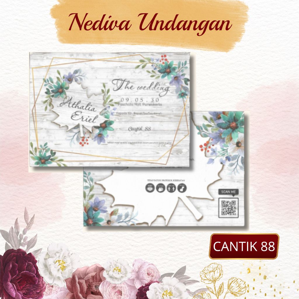 Blangko Undangan Cantik 88 Harga Murah