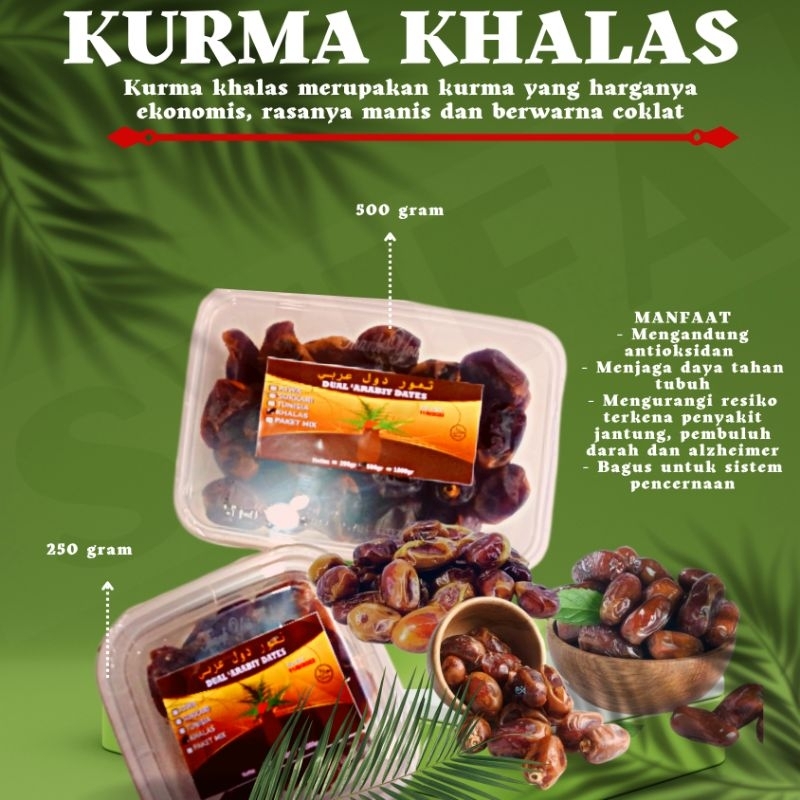 

250 gram Kurma Khalas