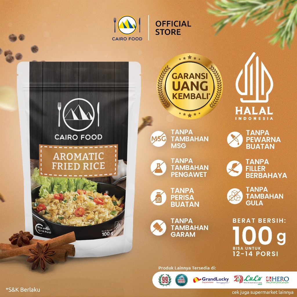 

Cairo Food Bumbu Nasi Goreng Rempah - 100 Gram