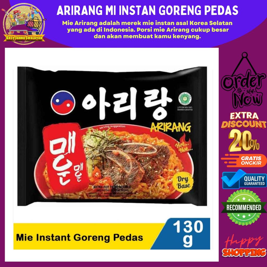 

Arirang HALAL Spicy Hot Fried Noodle 130gr