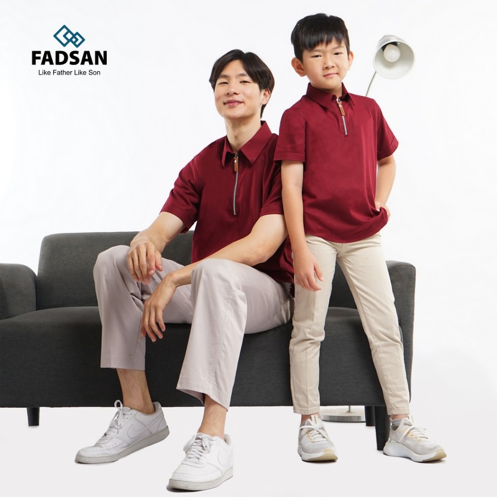 Fadsan Baju Hem Kemeja Koko Couple Ayah Dan Anak Cowok Laki Laki Pria Dewasa Terbaru Kekinian Keren 