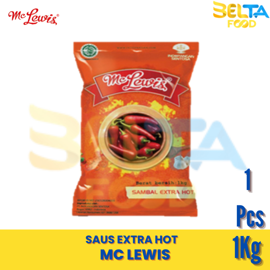 

Mc Lewis Chilli Extra Hot 1Kg Saus Extra Pedas