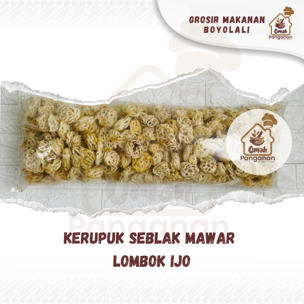 

Piscoklegit_ Kerupuk Seblak Mawar Pedas Asin 1 Bal 1Kg