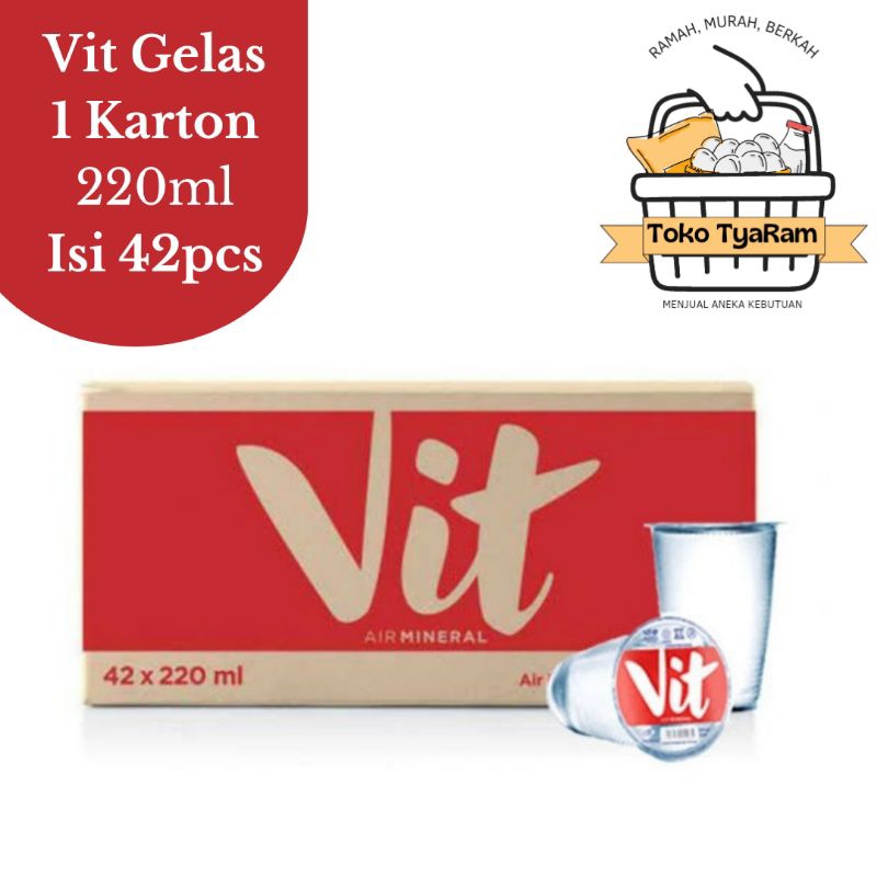 

VIT Air mineral cup 200ml/VIT Air mineral/VIT gelas 200/VIT GELAS 200ML ISI 48 GELAS