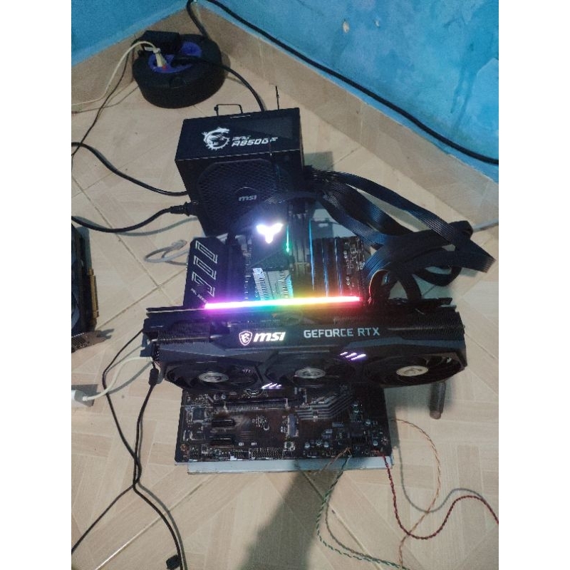 Paket mobo processor MSI Z390 A PRO + i3 9100f (bunus cooling)
