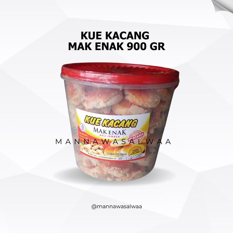 

Kue Kacang Mak Enak Monde Susu Original Asli Jember 900gr