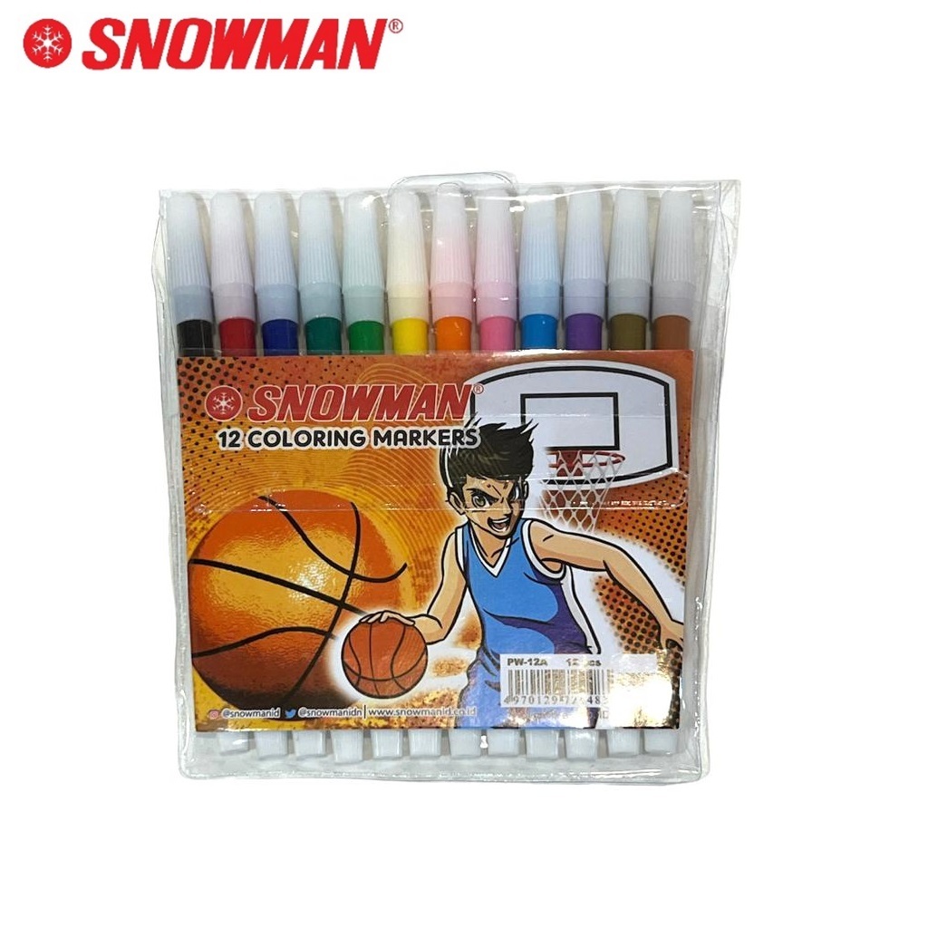 

Snowman Spidol Marker Pen 12 Warna PW12A