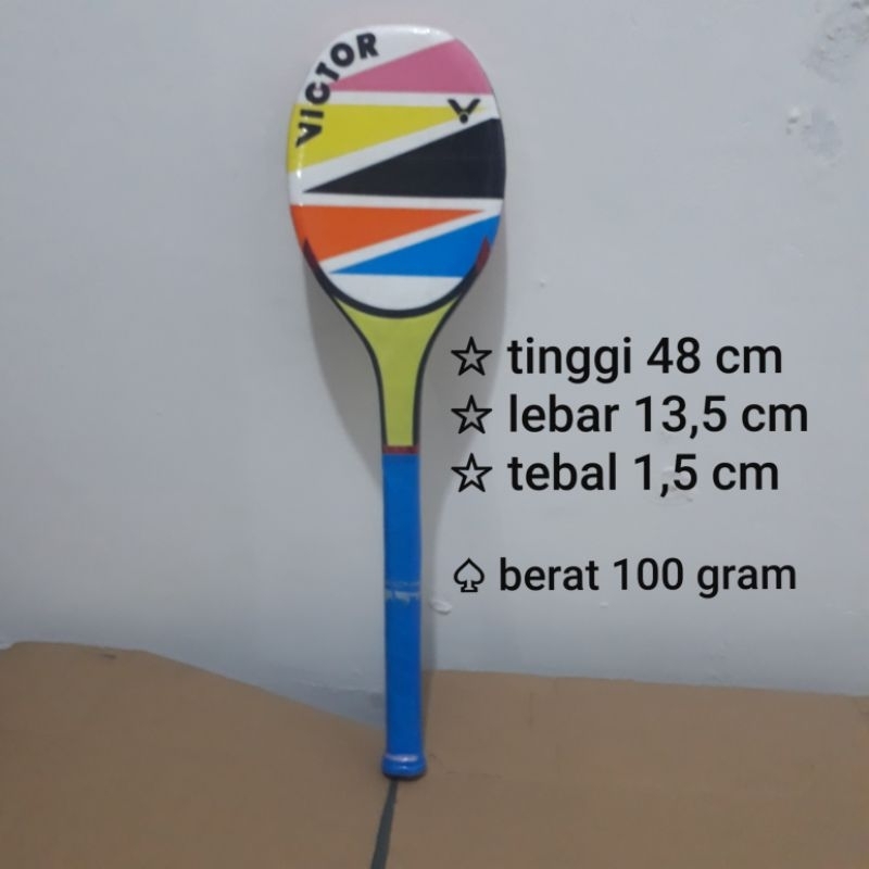 raket kayu toktak tiktok raket kayu redi papan berkualitas suara nyaring pantulan enak