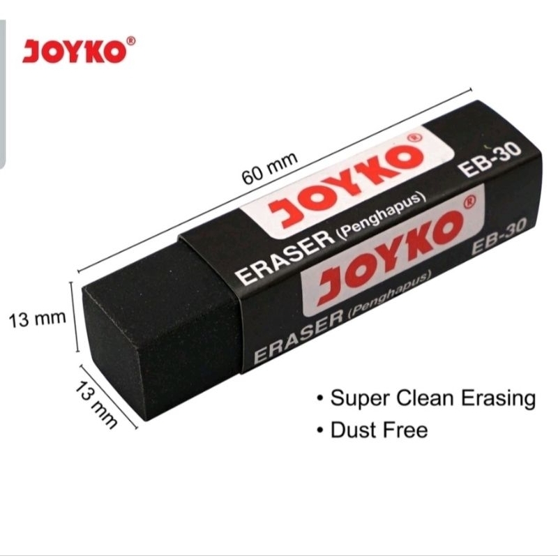 

Penghapus Joyko eb30 Eraser Penghapus Pensil Hitam Besar Ecer Harga Satuan