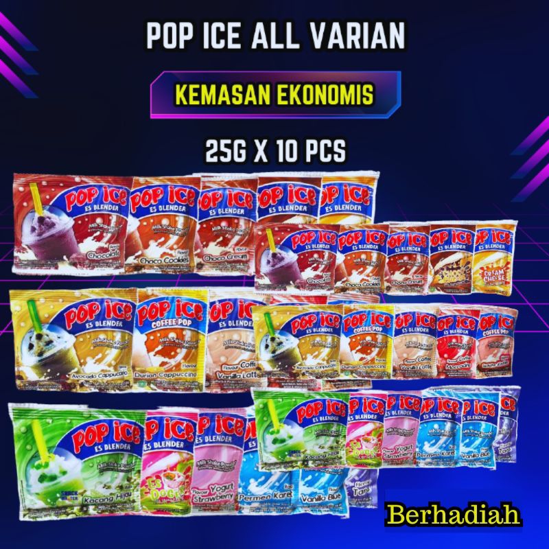 

Pop Ice Blender All Varian 25g 10 Sachet 1 Renceng