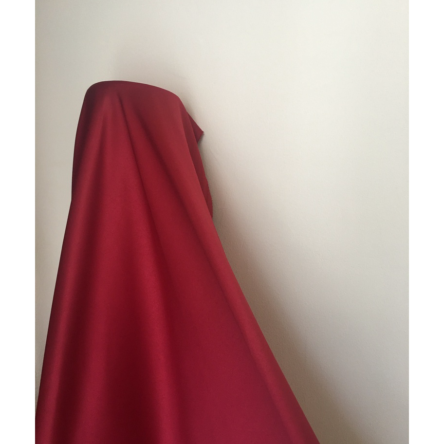 ➠☇☆✶ Kain Satin Velvet Premium Warna Merah Maroon Bahan Seragaman bahan Furing Bisa untuk Background