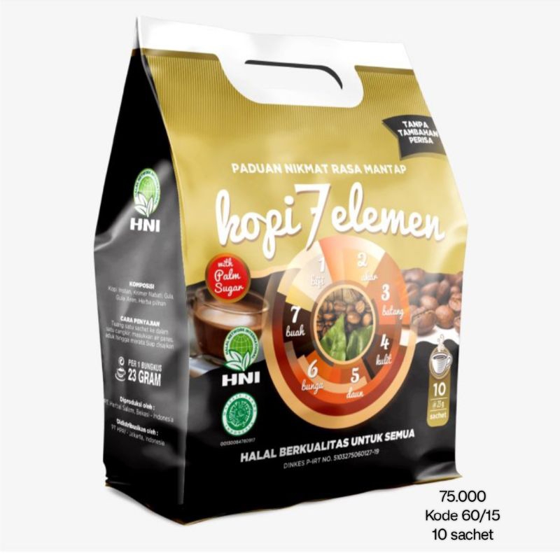 

kopi 7 element premium HNI HPAI kopi herbal