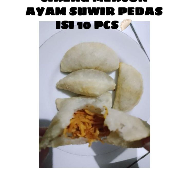 

Terlaku. CIRENG MERCON ISI AYAM SUWIR PEDAS ISI 10 PCS