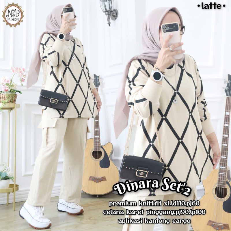 BAJU DINARA SET '2  N&B