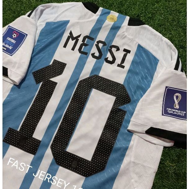 Jersey ARGENTINA PI PLAYER ISSUE Home World Cup Qatar 2022 + NAMESET + PATCH