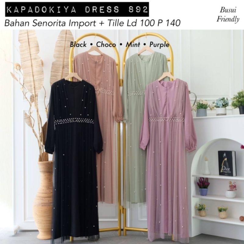 Capadokiya Tile Dress/Dress Tulle/Dress Maternity/Dress Bumil/Dress Sage Green