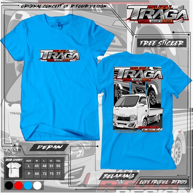 baju truk traga rfr 19  kaos driver traga mania mobil traga keren terbaru baju isuzu traga  distro p