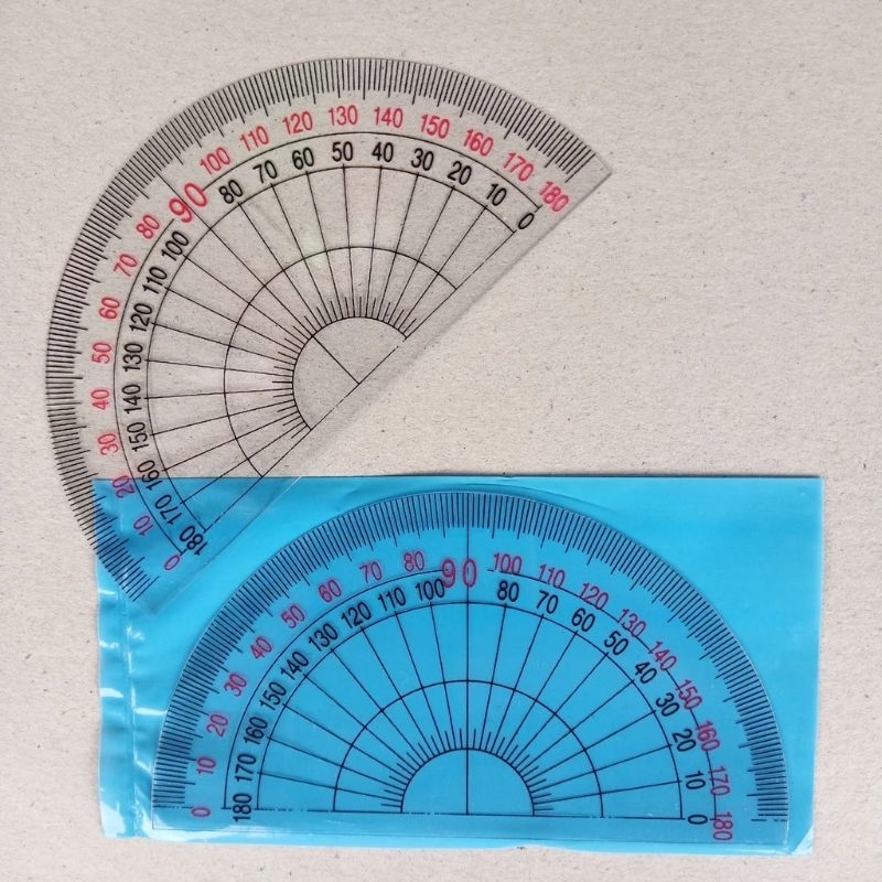 

Penggaris/Mistar Busur Plastik 180 Derajat