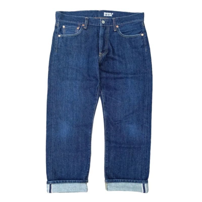 Uniqlo Selvedge Jeans Indigo Blue