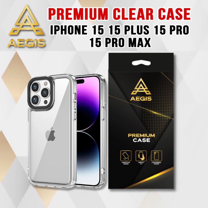 Aegis Clear Case Premium Iphone 15 15 Plus 15 Pro 15 Pro Max