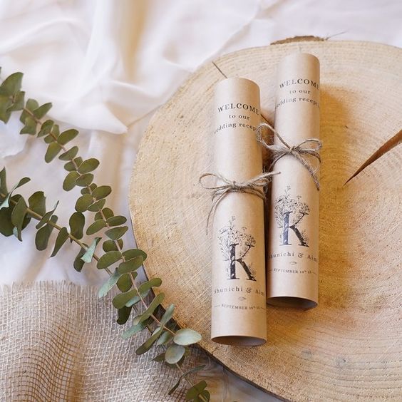 Undangan Nikah Rustic Gulung