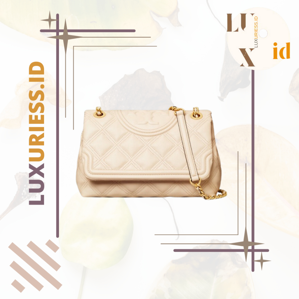 TORY BURCH FLEMING SOFT CONVERTIBLE SHOULDER BAG NEW CREAM
