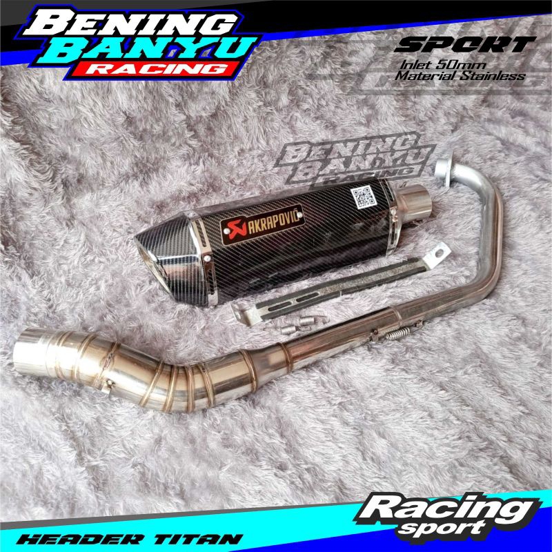 Akrapovic Terbaru Knalpot Racing bass adem Untuk Vixion R15 Cbr Cb old/new