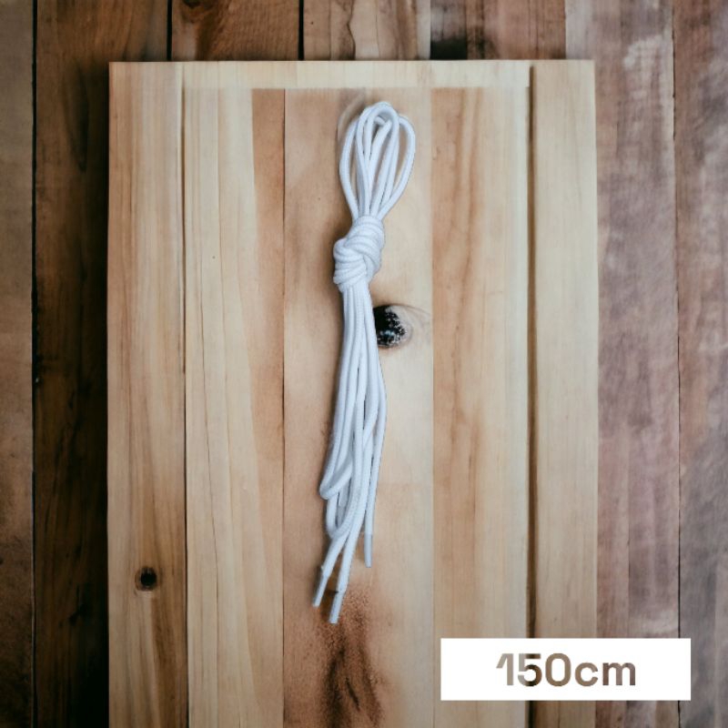 Tali sepatu PDL PASKIBRA DLL panjang 140 / 150cm ,hitam & putih