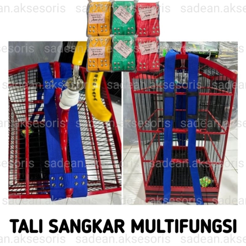 TALI SANGKAR KOTAK DAN MURAI RANSEL TALI SANGKAR MULTIFUNGSI