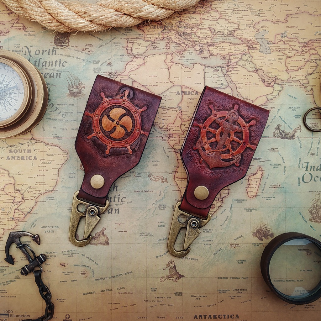 Gantungan Kunci Ikat Pinggang Sabuk Kulit Asli