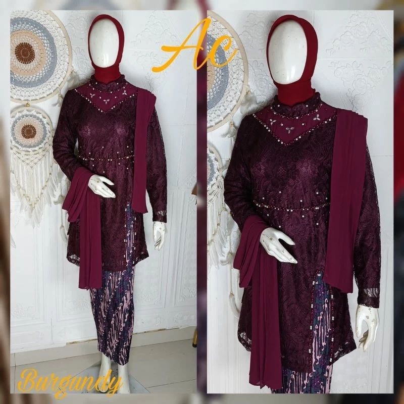 READY SETELAN KEBAYA SELENDANG MIX MUTIARA KEBAYA WISUDA KEBAYA PESTA TERBARU