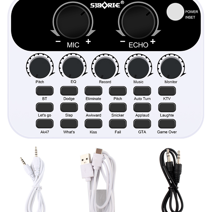 NEW PRODUCT Siborie S23 Soundcard Audio USB External Karaoke Sound Card mic Mixer Bluetooth