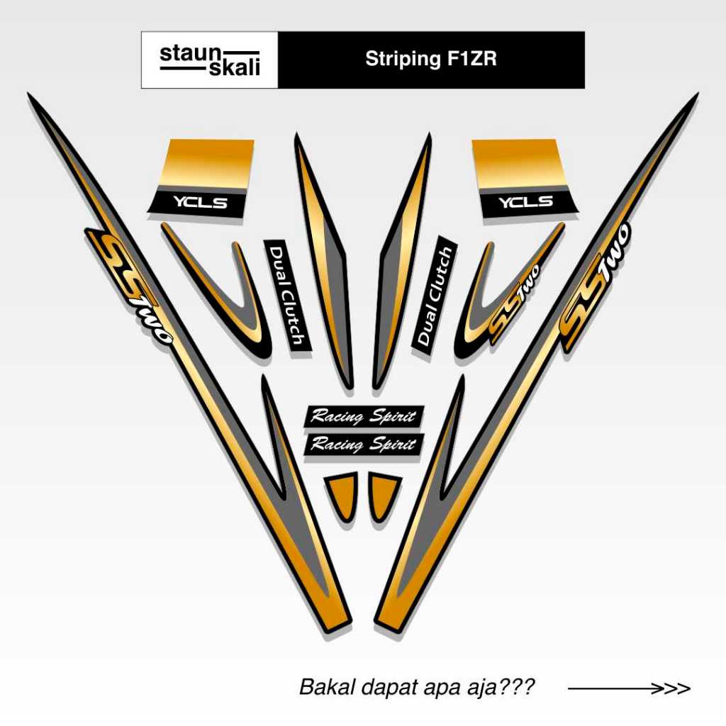 Striping Yamaha F1ZR Variasi (11) Thailand Original Ori Malaysia Vietnam Ardath Albino 1997 1998 199