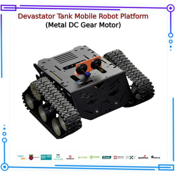 

DFRobot - Devastator Tank Mobile Robot Platform Metal DC Gear Motor Berkualitas