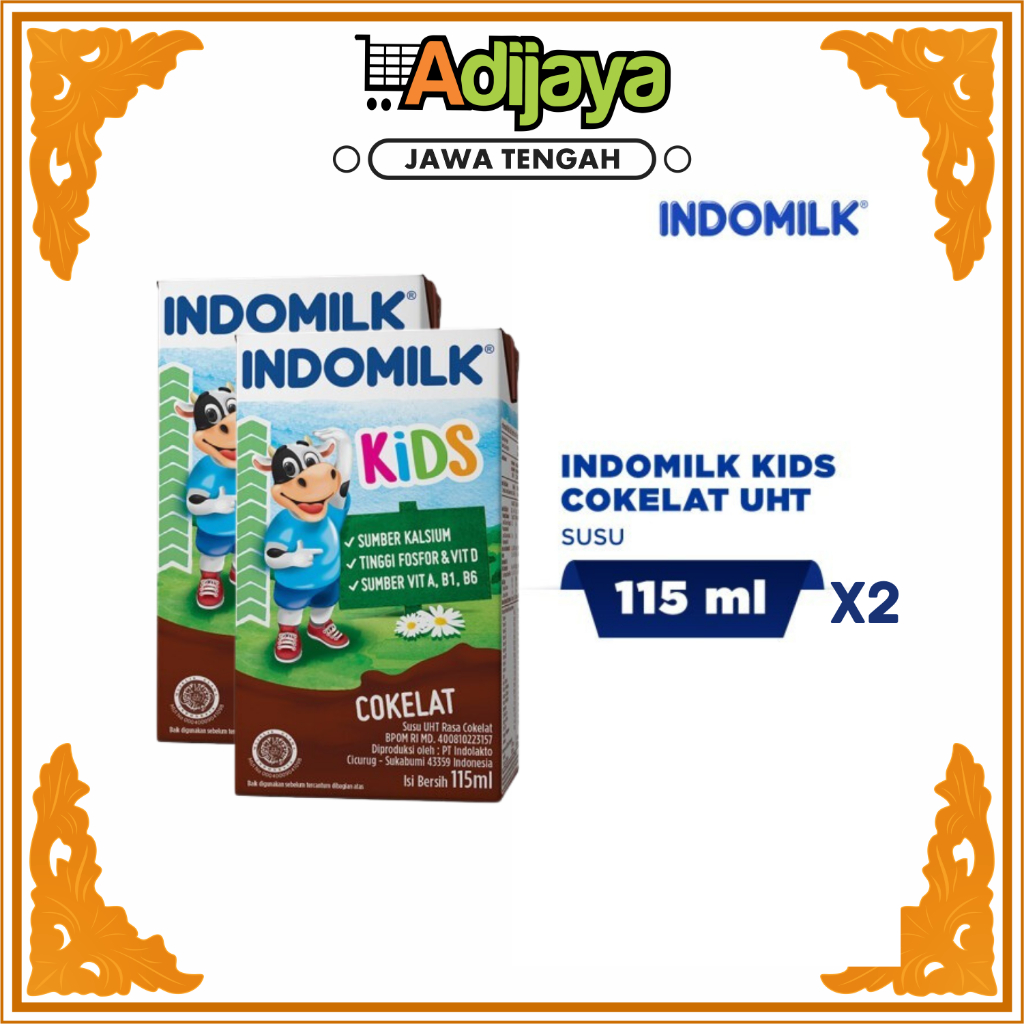 

Indomilk Kids Cokelat & Vanilla UHT 115mL