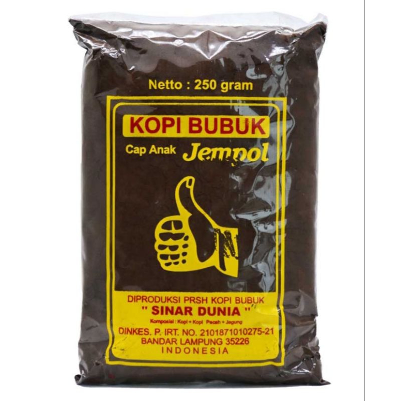 

kopi Lampung bubuk cap anak jempol 250 gram