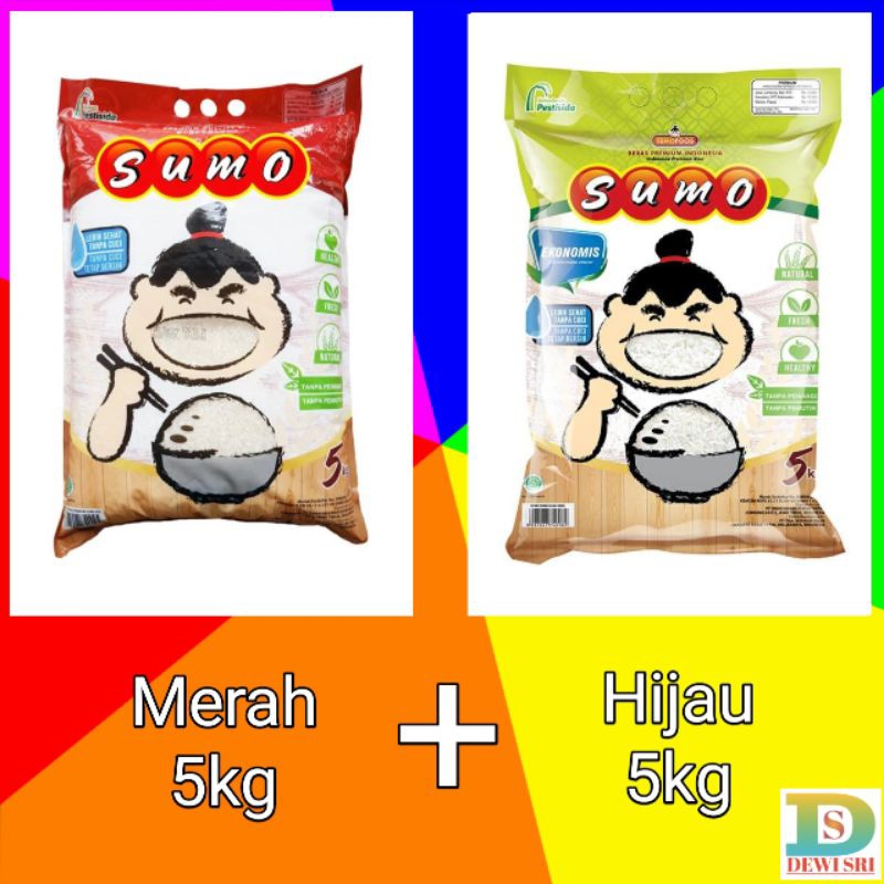 

NEW SUMO Combo 10Kg (5Kg x 2Pcs) Beras Premium Pulen
