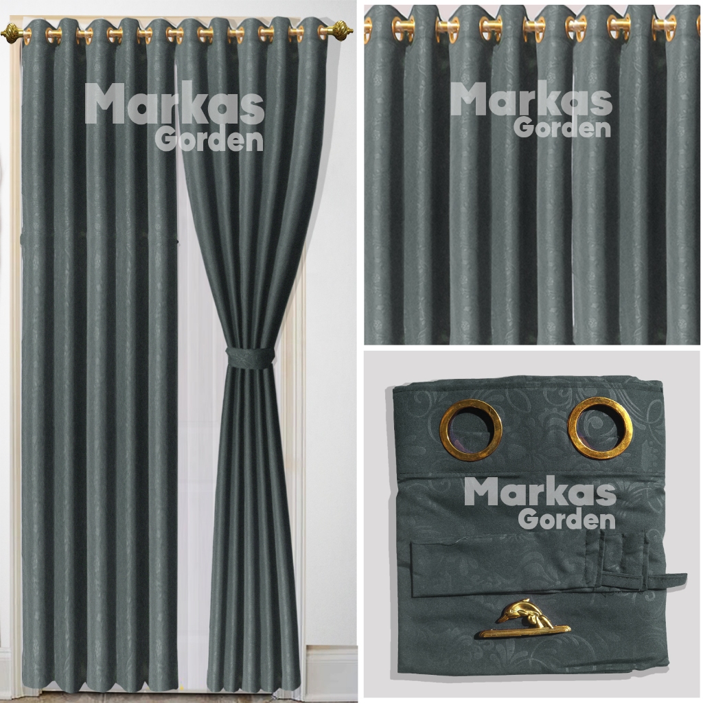 Lotsoolup Gorden Pintu Jendela Polos Emboss - Gorden Jendela - Hordeng Jendela - Hordeng Pintu -