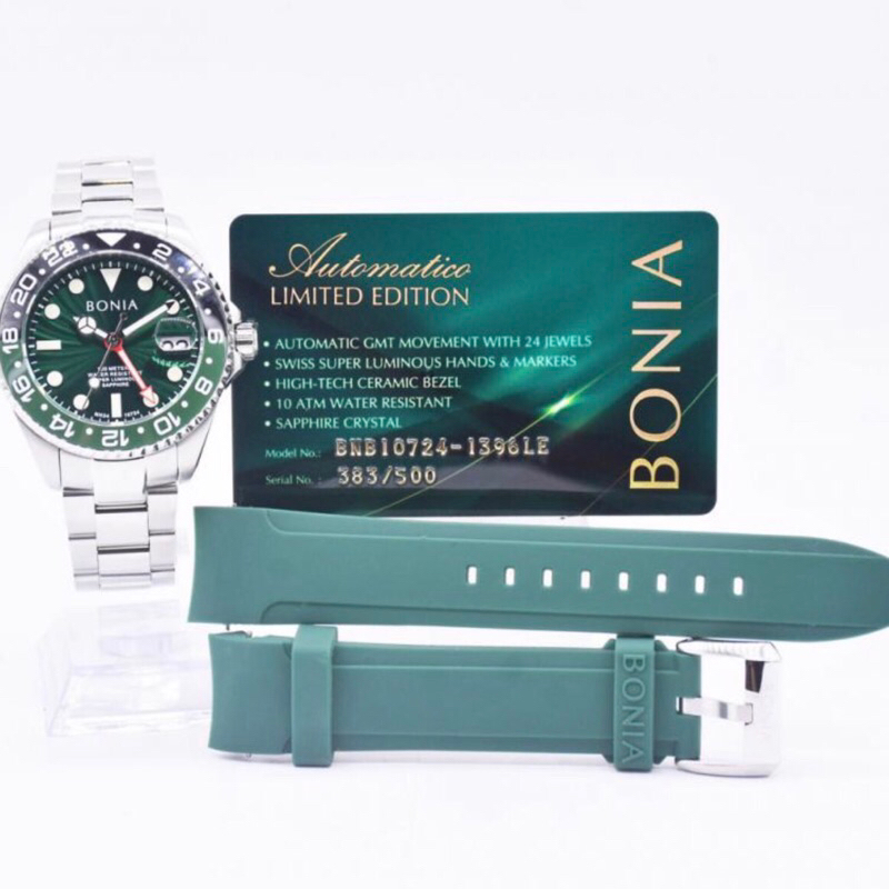 Jam tangan Bonia BNB10724-1396LE Automatic GMT original