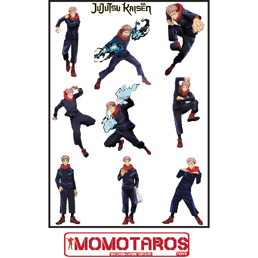 

Sticker murah antiairi transparan Itadori solo Jujustu Kaisen 1 pc