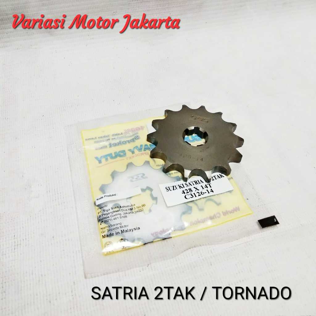 Gear Depan SSS Satria 2 Tak Tornado 428x14