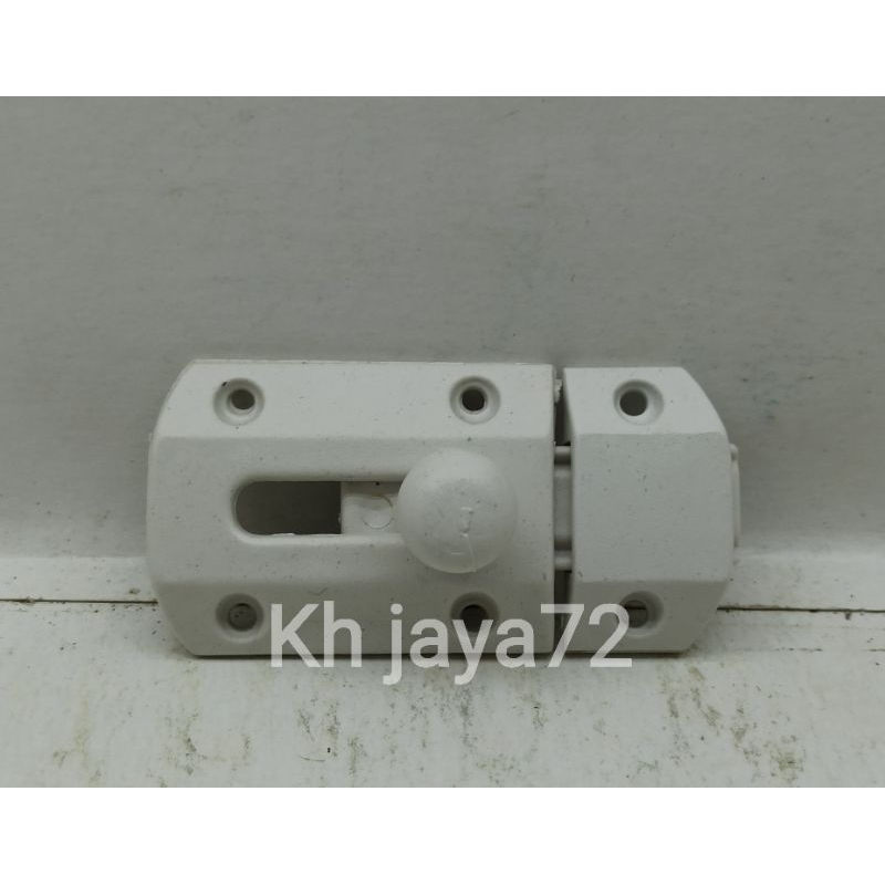 Grendel Pintu 2" PVC / Grendel pintu Plastik PVC Kamar Mandi