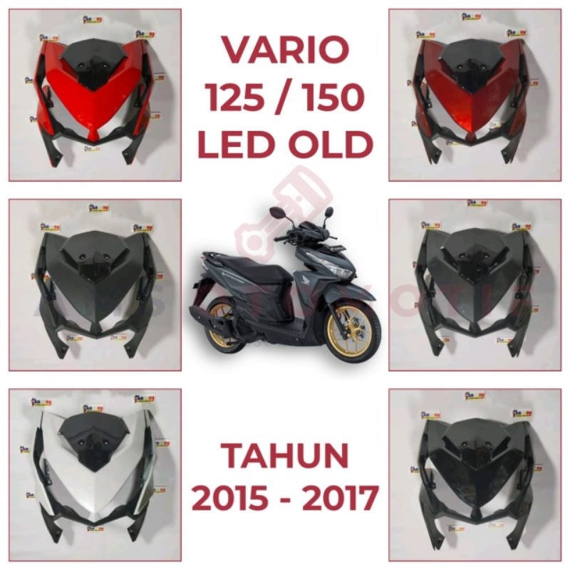 PAKET COVER BODY DEPAN VARIO 125 / 150 LED OLD TAHUN 2015 2016 2017 - PANEL DEPAN / DASI / TAMENG DE