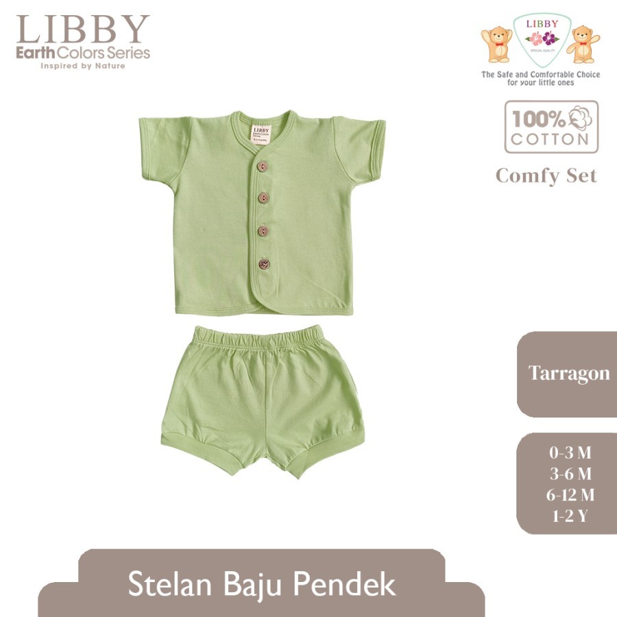 Libby Baby Comfy Setelan Bayi Baju Pendek Celana Pendek | SBSKEBONSARI