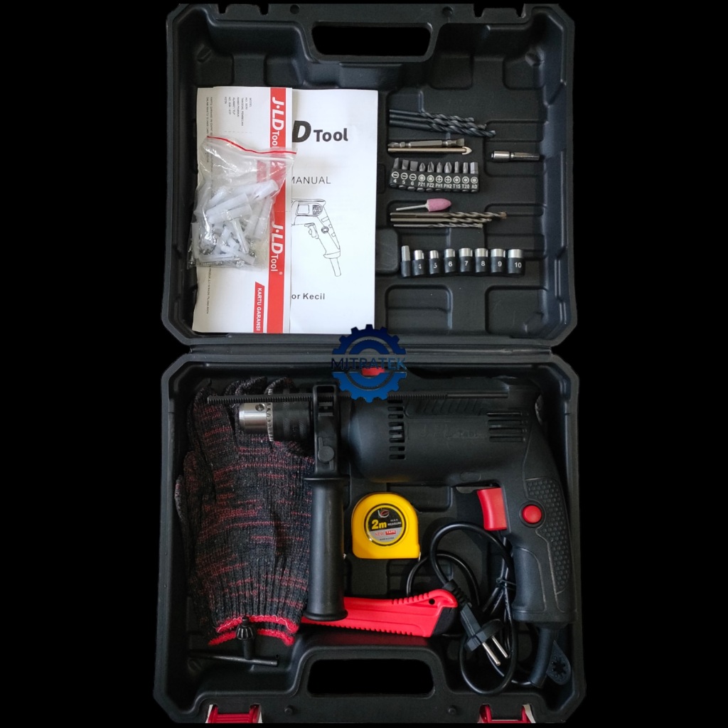 Bor JLD 13mm JLD 8013 Bor Beton Kayu Besi Tembok Bor Listrik Variable Speed