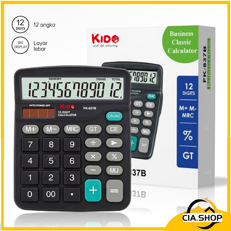 

Kalkulator Energi Matahari 12 Digit / Kalkulator Electronik / Kalkulator Kecil / Kakulator Dagang Besar / Alat Hitung / Calculator Check/KK-837-12S