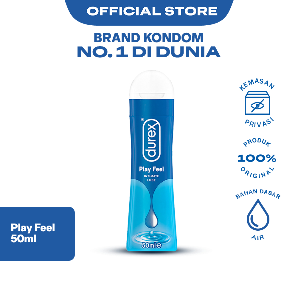 Durex Play Feel Pelumas Gel Seks Pria & Wanita 50ml Bottle - Lubricant Water Based Sex Lube