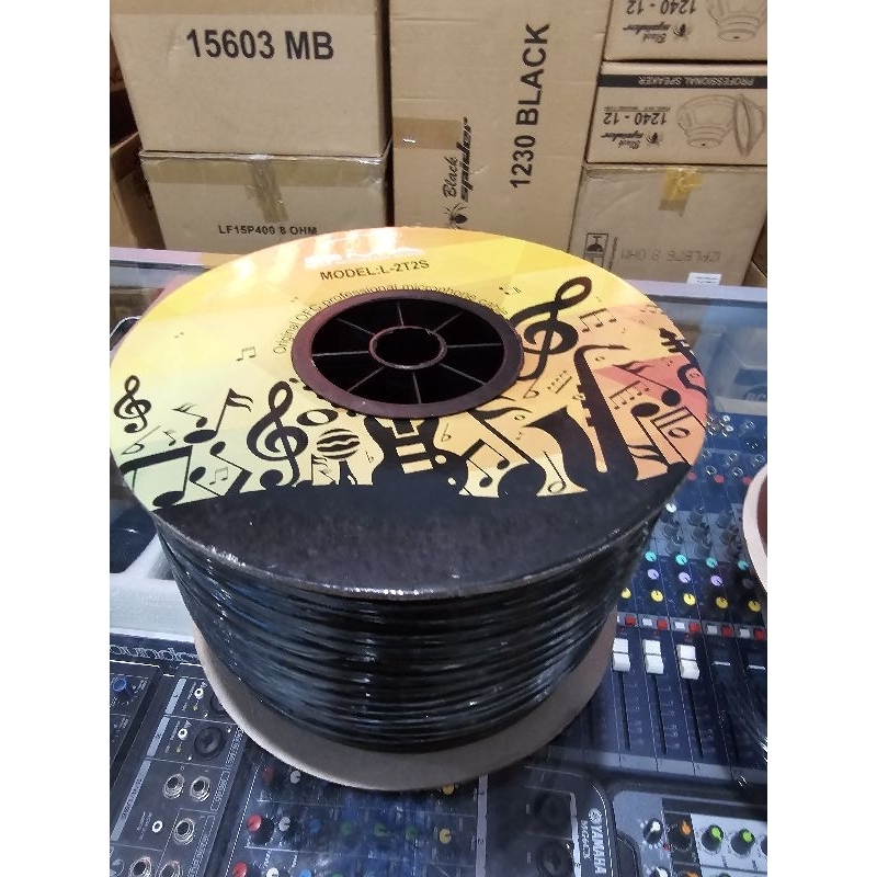 Kabel Mic BMA Original Stereo Microphone L-2T2S L2T2S Tembaga Murni 1 Roll 100 Meter Lentur Mudah di