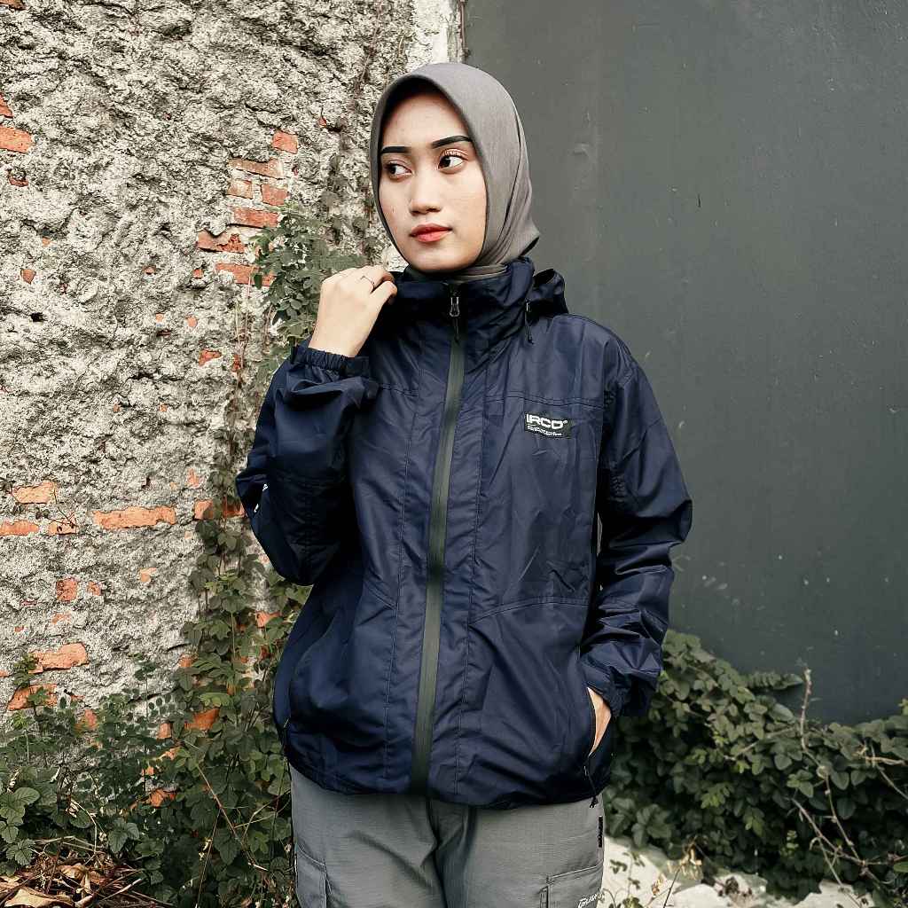 BESTPROMO NEW PRODUCT IRCO Windbreaker Jaket Lipat Kecil Parasut Pria Wanita Waterproof - Packable