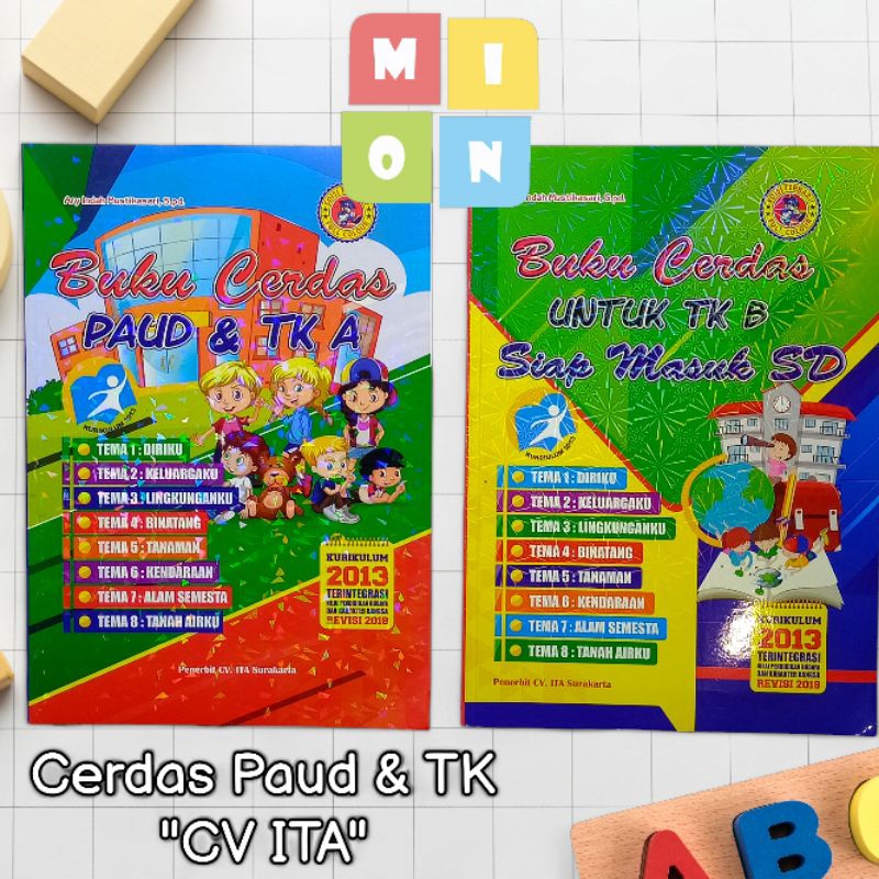 Buku Paket besar CERDAS PAUD & TK A-CERDAS TK B
